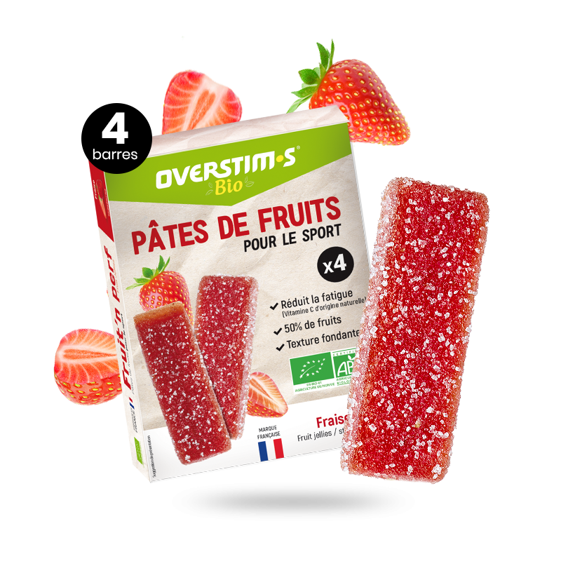 OVERSTIM'S - Pâtes de fruits bio (Fraise)